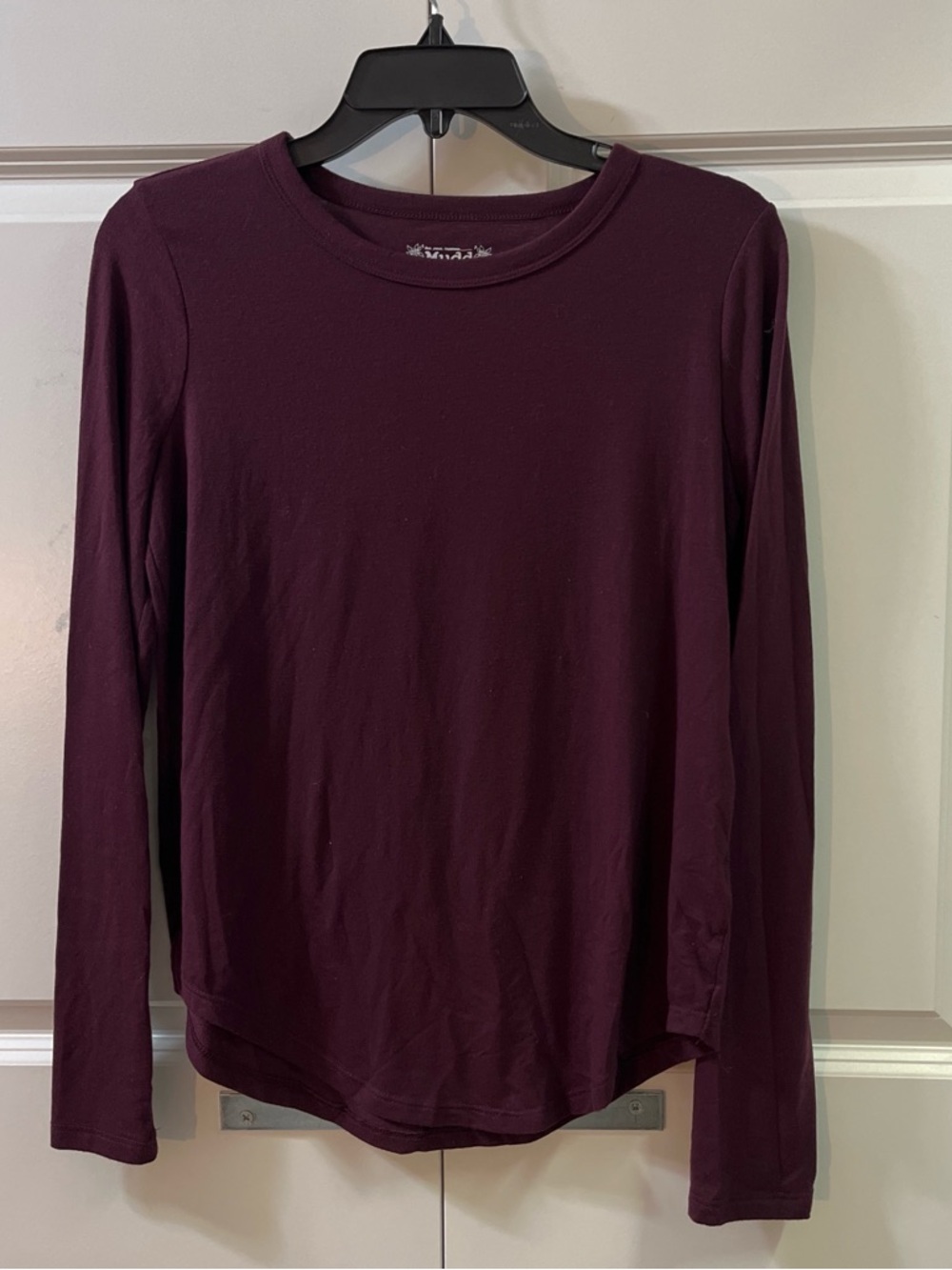 Mudd Women's Crewneck Top - Plum